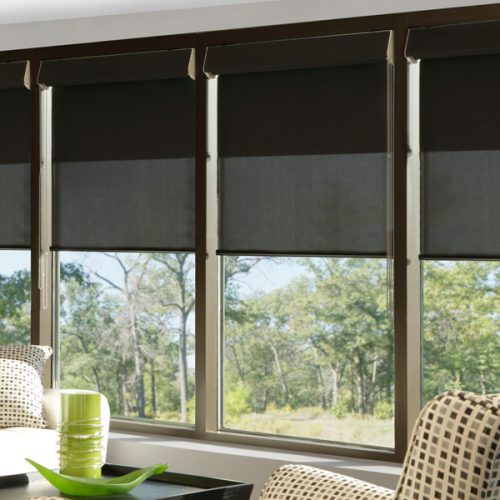 Interior roller shades